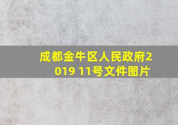 成都金牛区人民政府2019 11号文件图片